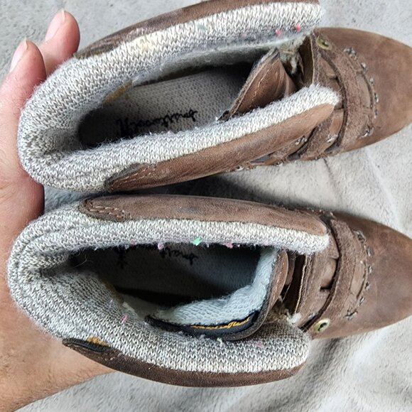 Smartwool x Timberland Shoes Womens Size 6.5 Brown Suede Vibram Ecostep Boots - Picture 12 of 15